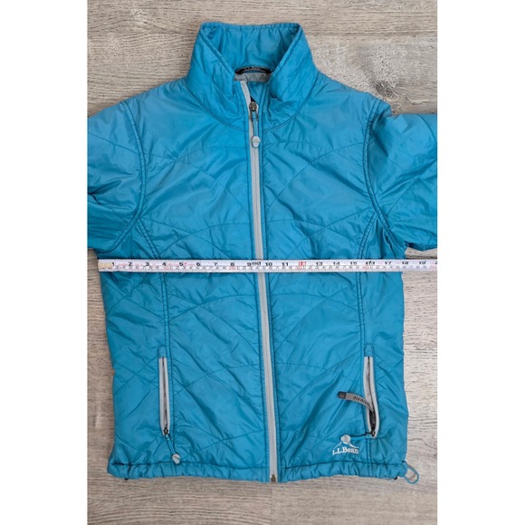 L.L. Bean Teal Blue Quilted Primaloft Stowaway‎ Jacket Women's Lightweight - Picture 5 of 14